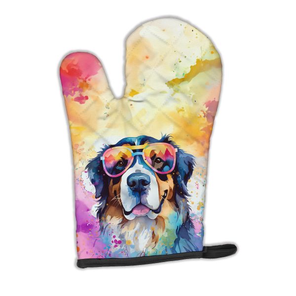 Bernese Mountain Dog Hippie Dawg Oven Mitt For Sale