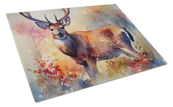 Deer Glass Cutting Board Large Hot on Sale