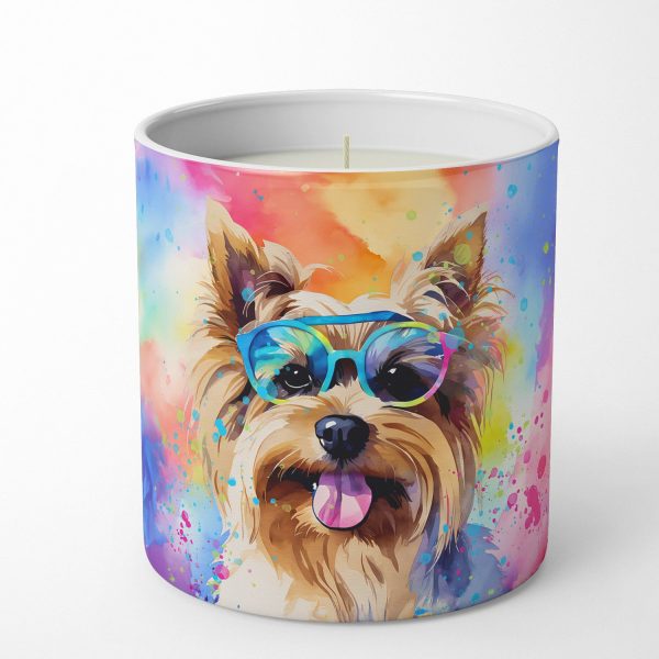 Yorkshire Terrier Hippie Dawg Decorative Soy Candle Online Sale