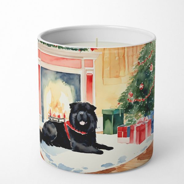 Chow Chow Cozy Christmas Decorative Soy Candle on Sale