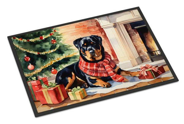 Rottweiler Cozy Christmas Doormat Fashion