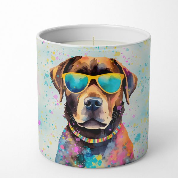 Chocolate Labrador Hippie Dawg Decorative Soy Candle Hot on Sale