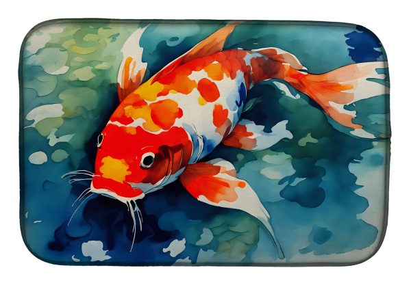 Koi Fish Dish Drying Mat Online now