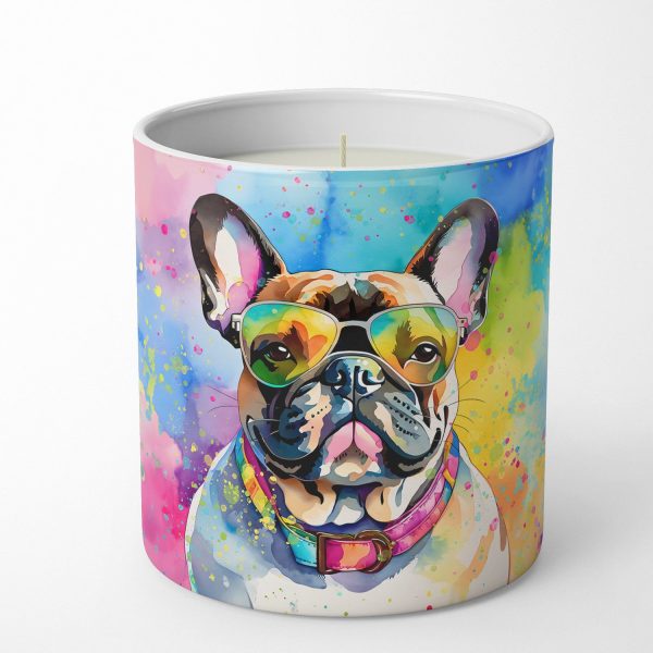 French Bulldog Hippie Dawg Decorative Soy Candle Online Hot Sale