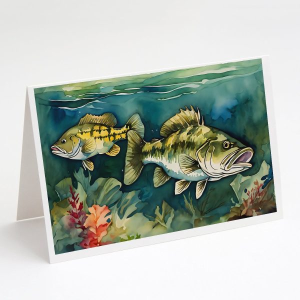 Smallmouth Bass Greeting Cards Pack of 8 For Sale