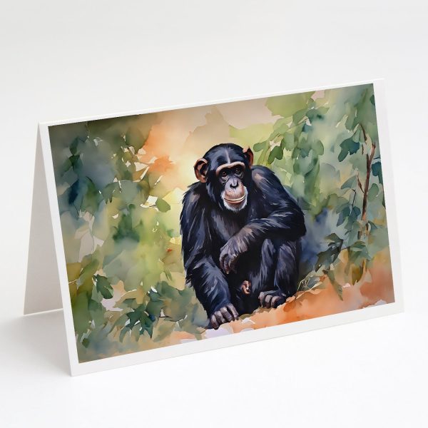 Chimpanzee Greeting Cards Pack of 8 Online Hot Sale