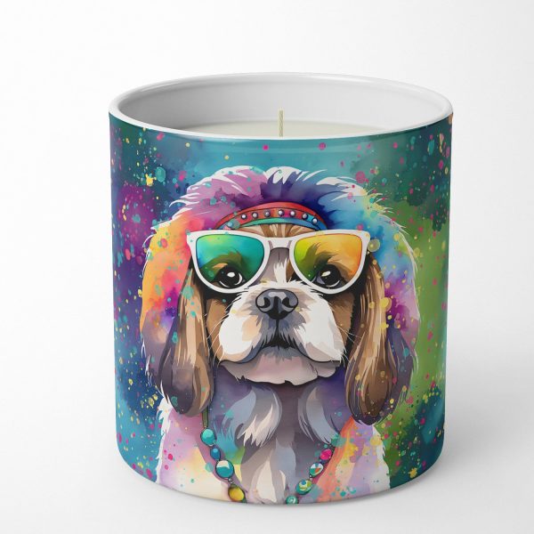 Shih Tzu Hippie Dawg Decorative Soy Candle Fashion