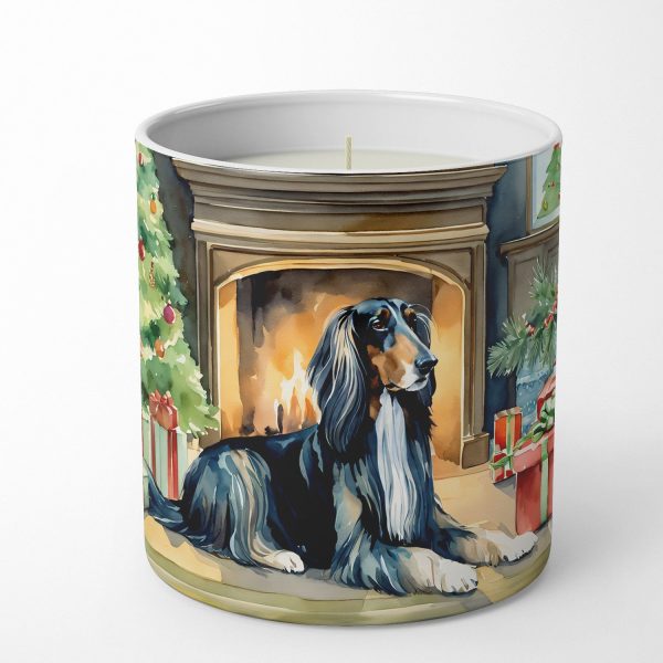 Afghan Hound Cozy Christmas Decorative Soy Candle Supply