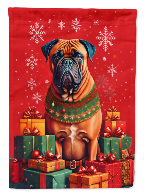 Bullmastiff Holiday Christmas House Flag For Sale