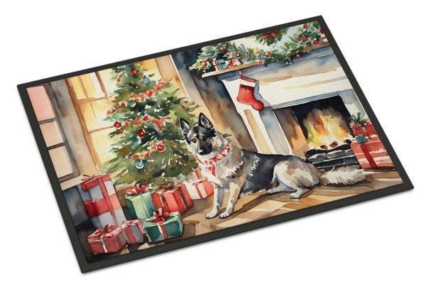 Norwegian Elkhound Cozy Christmas Doormat Online