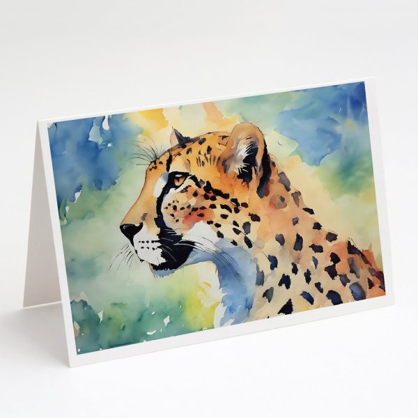 Cheetah Greeting Cards Pack of 8 Online