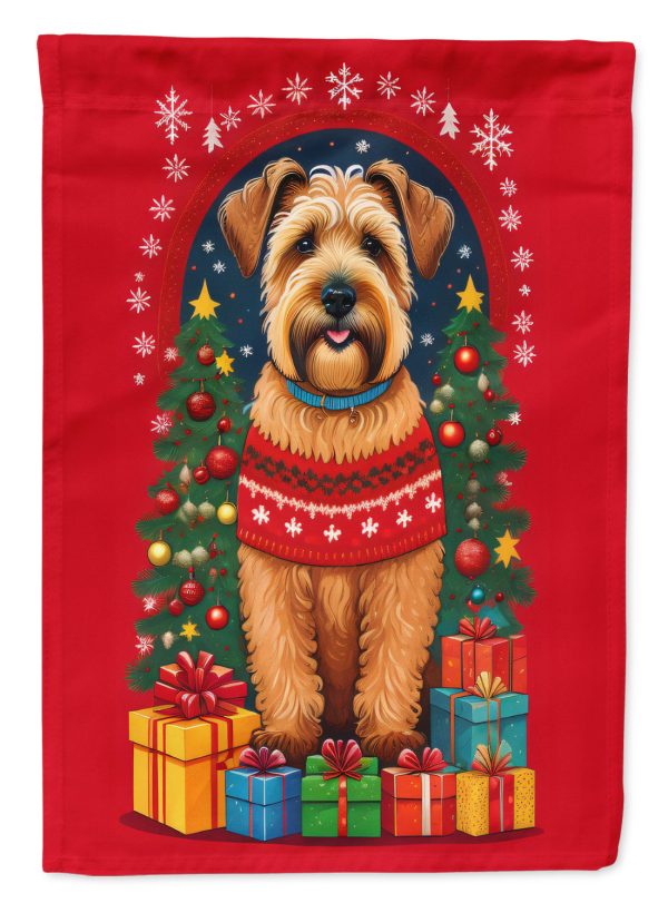 Wheaten Terrier Holiday Christmas Garden Flag – Outdoor Decorative Garden Flag Cheap