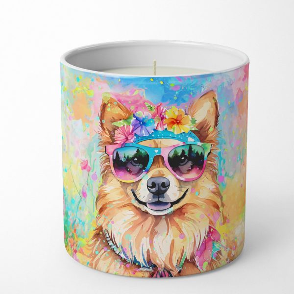 Pomeranian Hippie Dawg Decorative Soy Candle For Discount