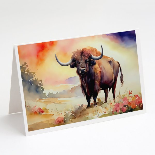 Buffalo Greeting Cards Pack of 8 Supply