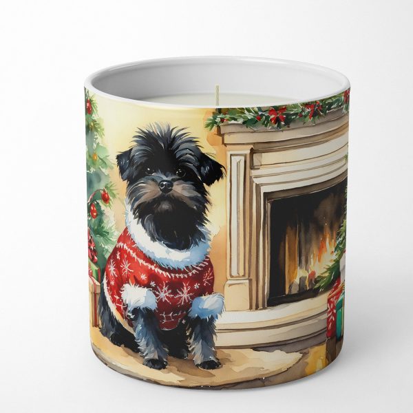 Affenpinscher Cozy Christmas Decorative Soy Candle For Sale