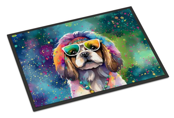 Shih Tzu Hippie Dawg Indoor or Outdoor Mat 24x36 For Cheap