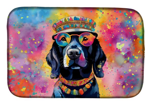 Black Labrador Hippie Dawg Dish Drying Mat Supply