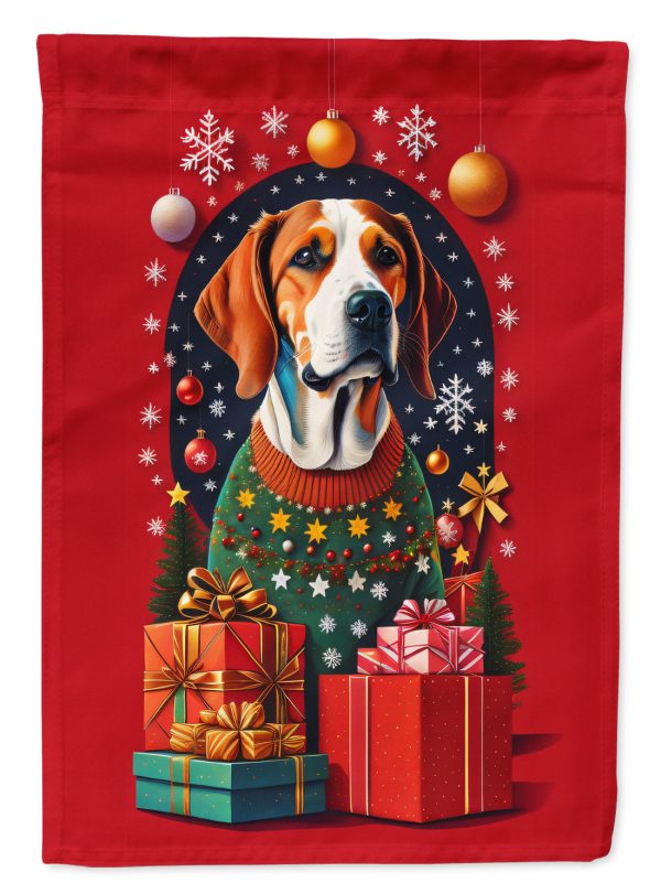 American Foxhound Dog Holiday Christmas Garden Flag – Outdoor Decorative Garden Flag Cheap
