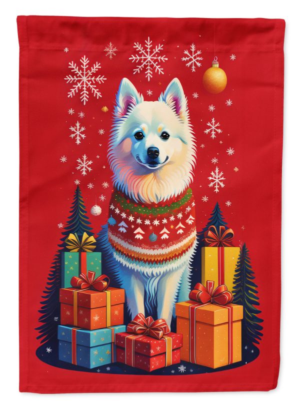 American Eskimo Holiday Christmas Garden Flag – Outdoor Decorative Garden Flag Online Hot Sale
