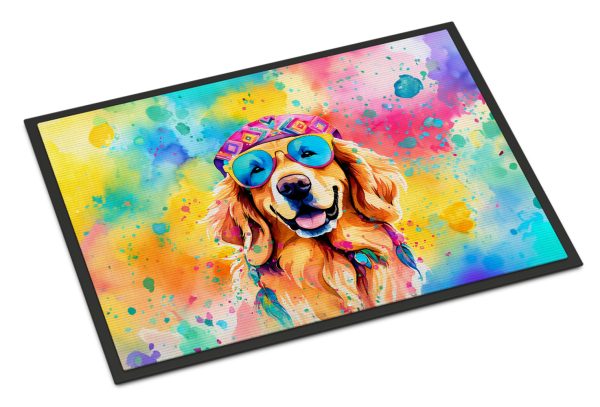 Golden Retriever Hippie Dawg Doormat Cheap