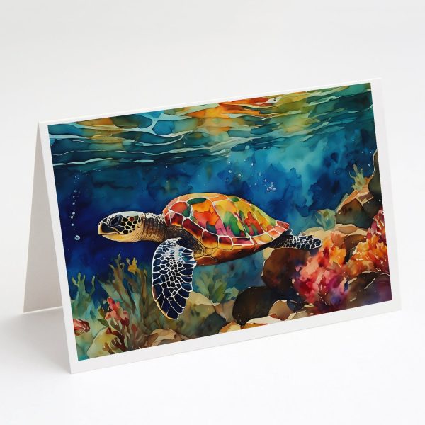 Loggerhead Sea Turtle Greeting Cards Pack of 8 Online Sale
