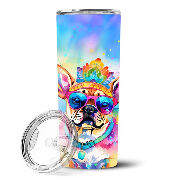 Pug Hippie Dawg Stainless Steel Skinny Tumbler Discount