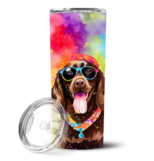 Chocolate Labrador Hippie Dawg Stainless Steel Skinny Tumbler Cheap