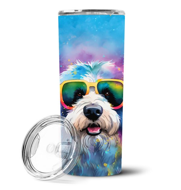 Old English Sheepdog Hippie Dawg Stainless Steel Skinny Tumbler Online Hot Sale