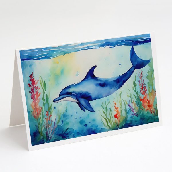 Dolphin Greeting Cards Pack of 8 Supply