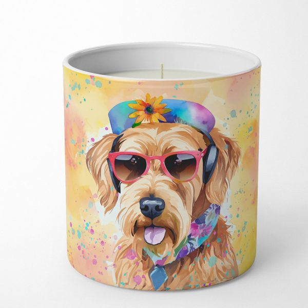 Airedale Terrier Hippie Dawg Decorative Soy Candle Online