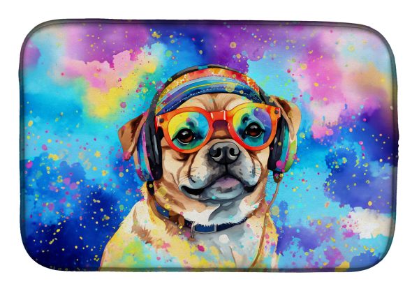 Pug Hippie Dawg Dish Drying Mat Supply