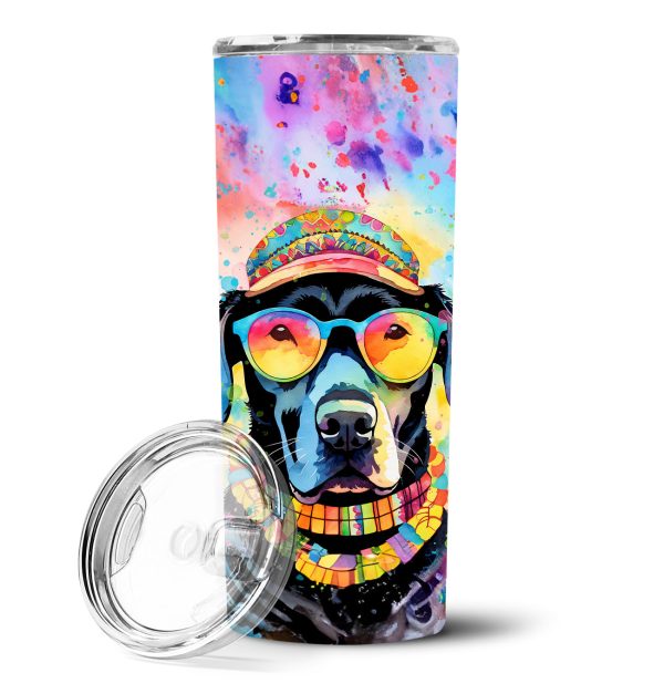 Black Labrador Hippie Dawg Stainless Steel Skinny Tumbler Fashion