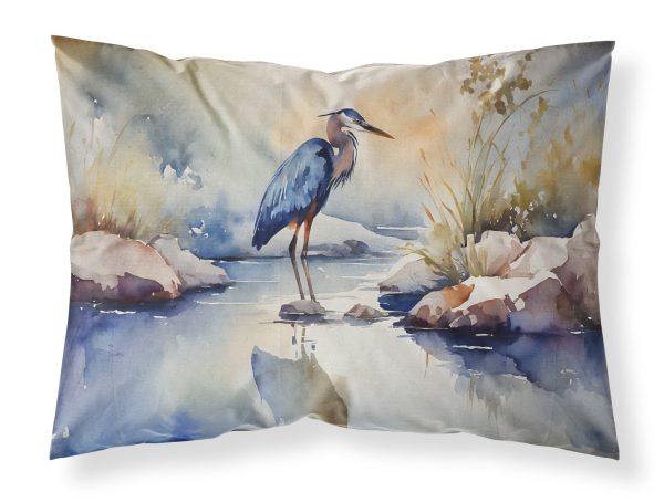 Blue Heron Standard Pillowcase For Sale