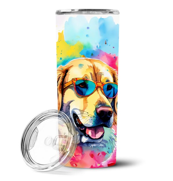 Yellow Labrador Hippie Dawg Stainless Steel Skinny Tumbler Sale
