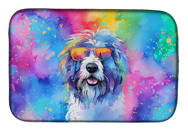 Old English Sheepdog Hippie Dawg Dish Drying Mat Online Sale
