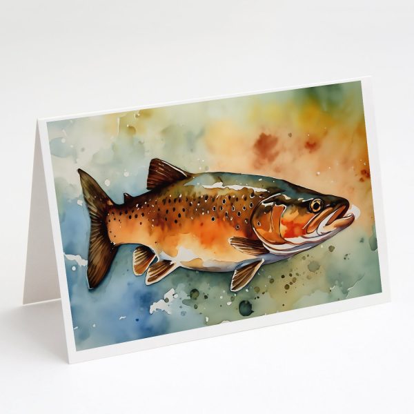 Brown Trout Greeting Cards Pack of 8 Cheap