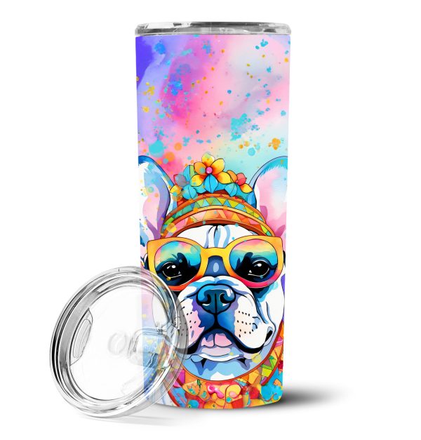 French Bulldog Hippie Dawg Stainless Steel Skinny Tumbler For Discount
