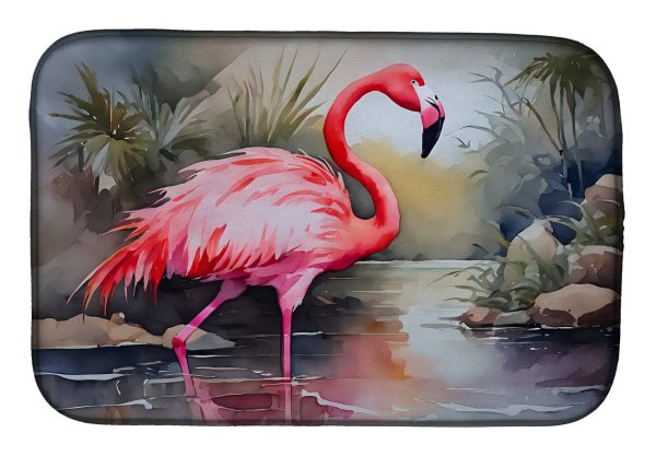 Flamingo Dish Drying Mat Cheap
