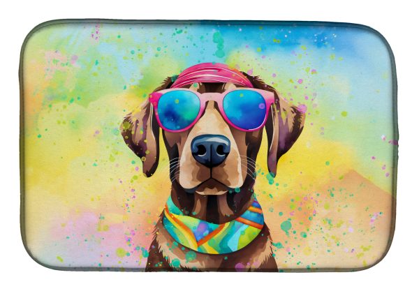 Chocolate Labrador Hippie Dawg Dish Drying Mat Online Hot Sale