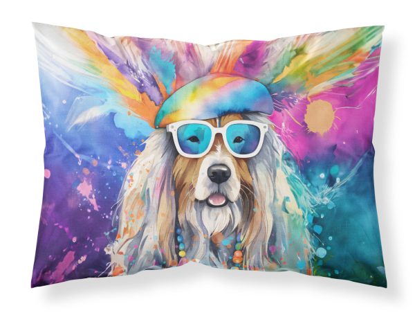 Bearded Collie Hippie Dawg Standard Pillowcase Hot on Sale