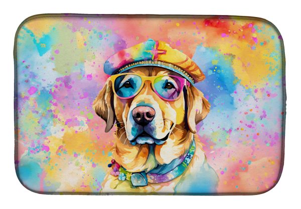 Yellow Labrador Hippie Dawg Dish Drying Mat Online Hot Sale