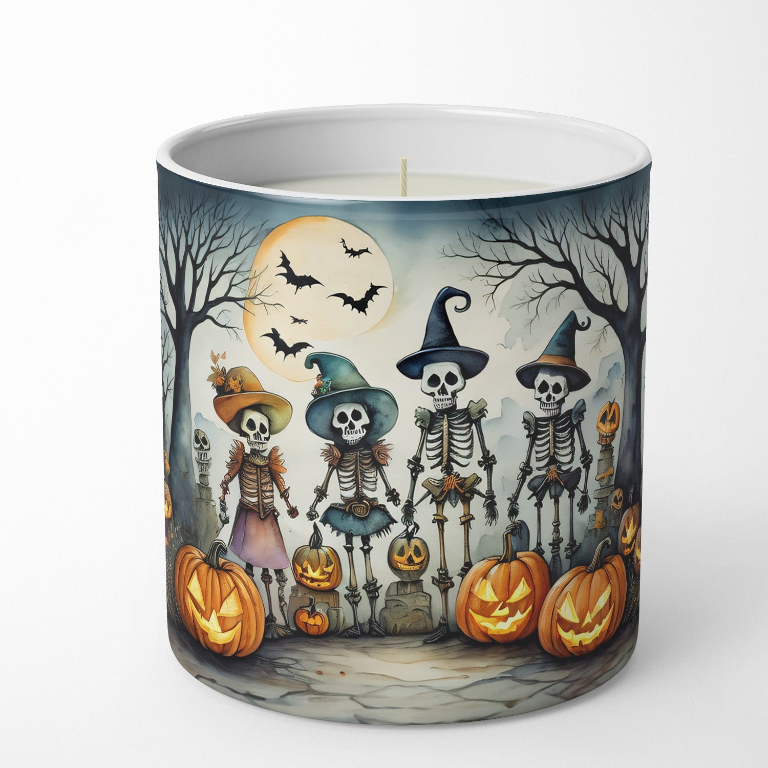 Calacas Skeletons Spooky Halloween Decorative Soy Candle Online Sale