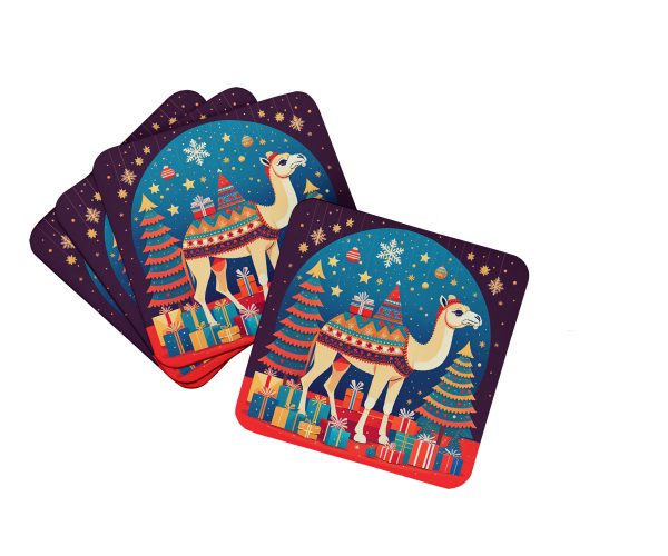 Camel Christmas Foam Coaster Set of 4 For Discount
