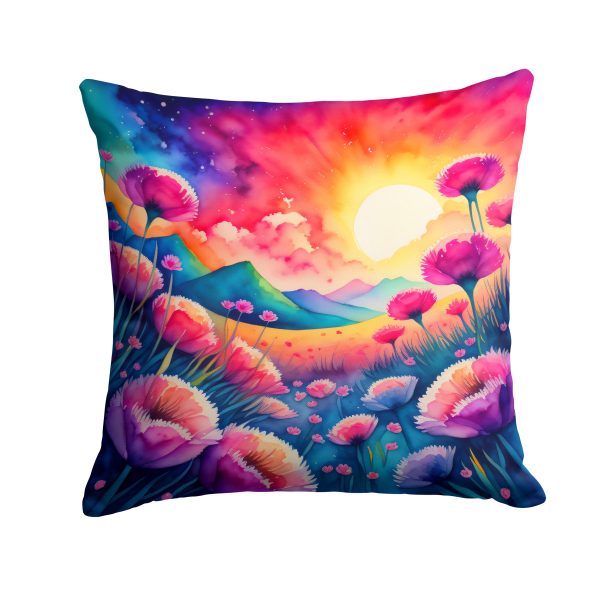 Colorful Dianthus Fabric Decorative Pillow Online