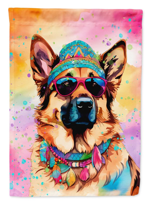German Shepherd Hippie Dawg House Flag Sale