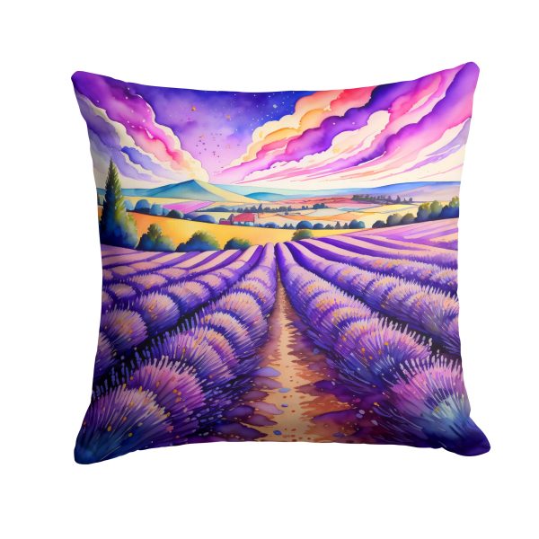 Colorful English Lavender Fabric Decorative Pillow Online Sale
