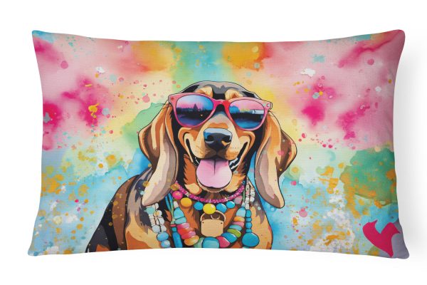 Doberman Pinscher Hippie Dawg Fabric Decorative Pillow Online Sale