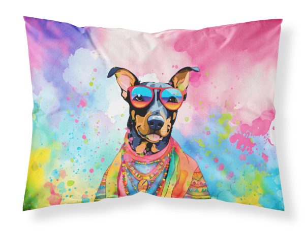 Doberman Pinscher Hippie Dawg Standard Pillowcase For Sale