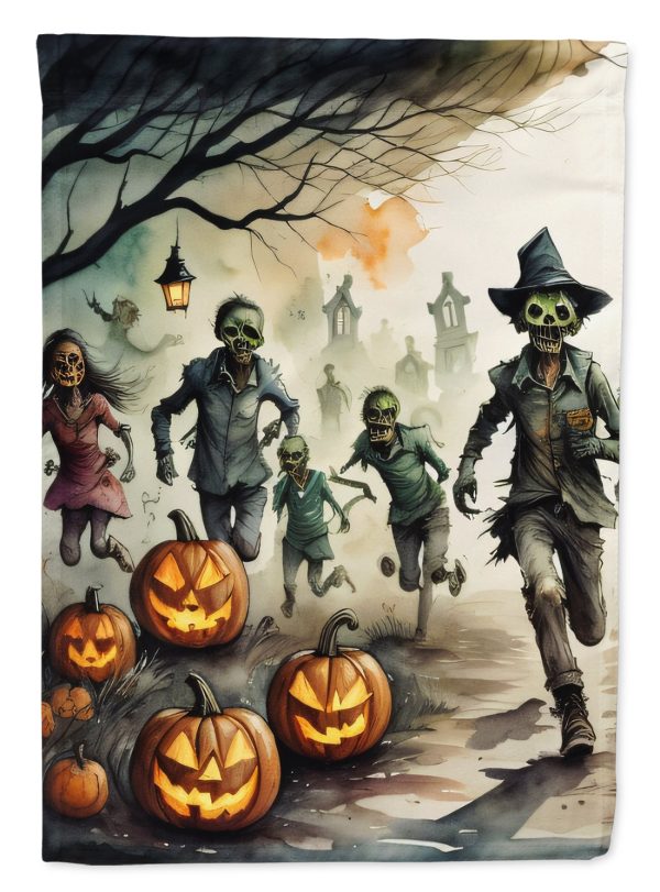Zombies Spooky Halloween Garden Flag – Outdoor Decorative Garden Flag Discount