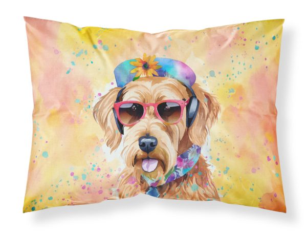 Airedale Terrier Hippie Dawg Standard Pillowcase For Discount